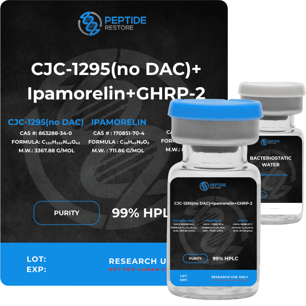 CJC-1295 (No DAC) + Ipamorelin + GHRP-2 (Blend)